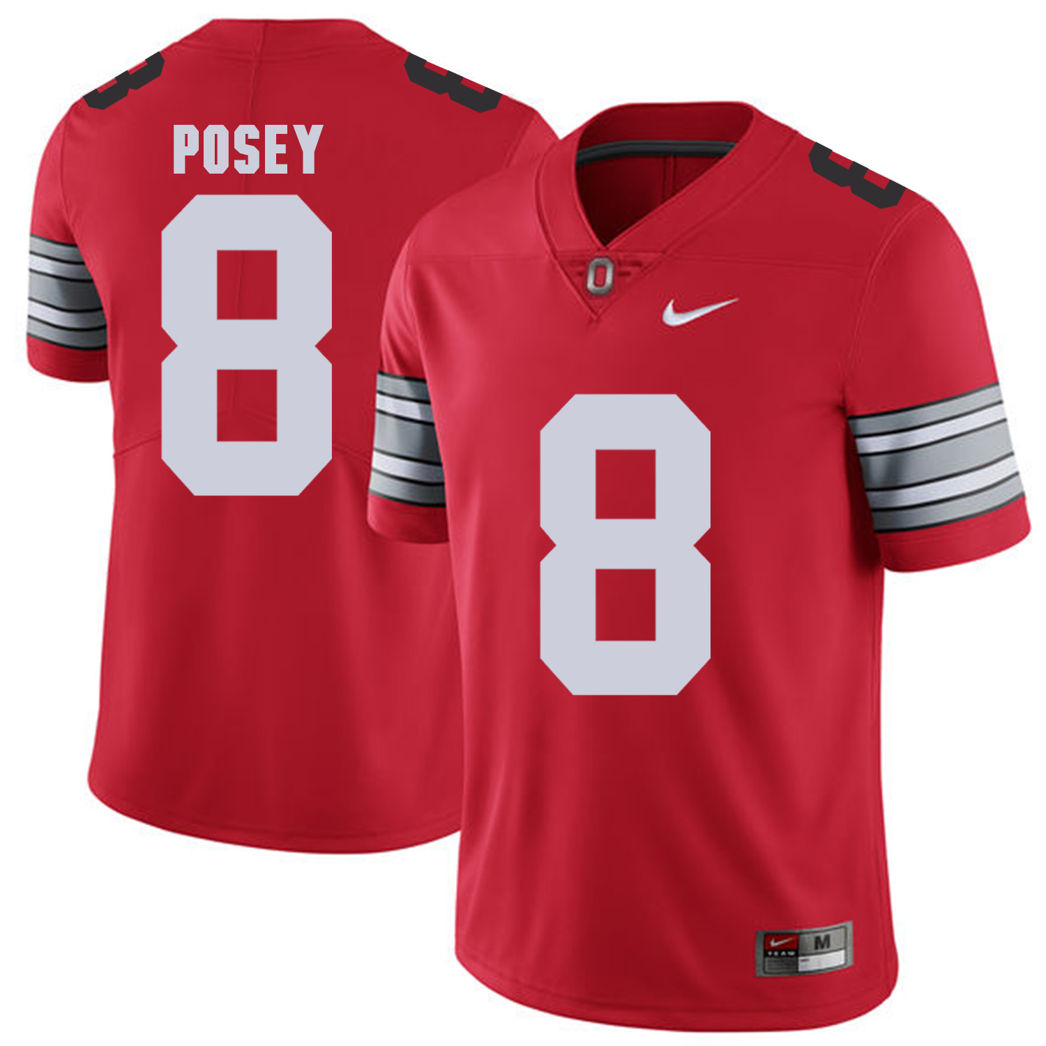 Men Ohio State #8 Posey Red Customized NCAA Jerseys